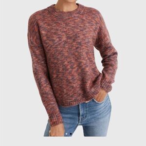 NWT MADEWELL Space-Dyed Birchmont Side-Button Pullover Sweater Size XXS